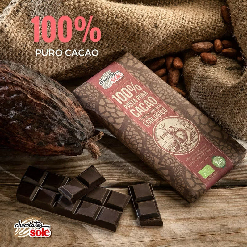 Sole Organic Chocolate 100% 90g