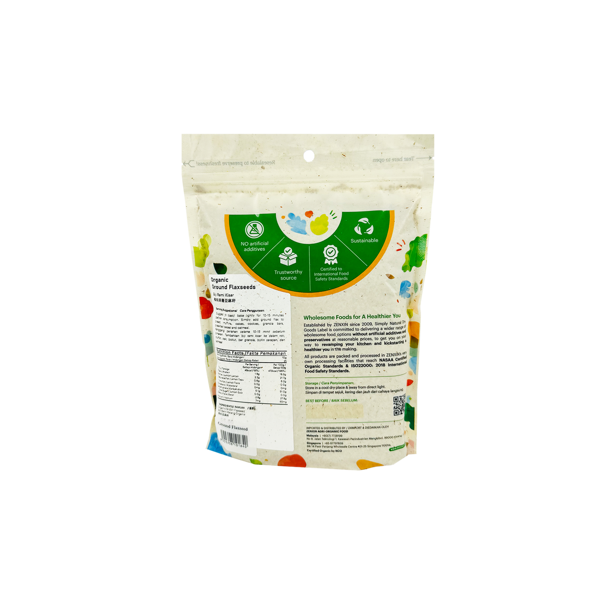 Simply Natural Organic Ground Flaxseeds 500g
