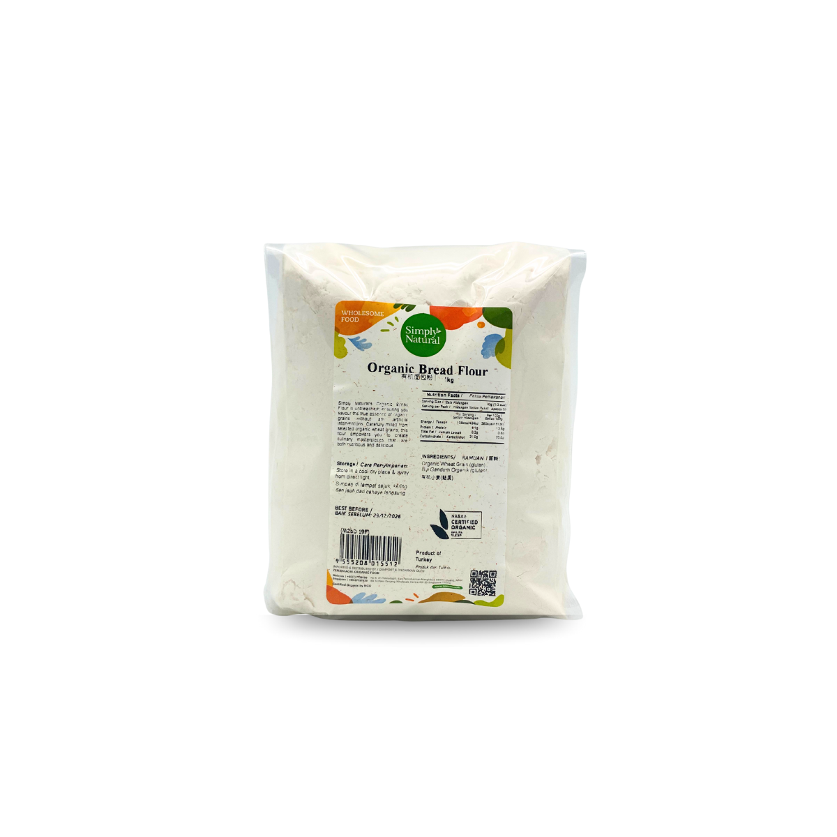 Simply Natural Organic Bread Flour 1kg