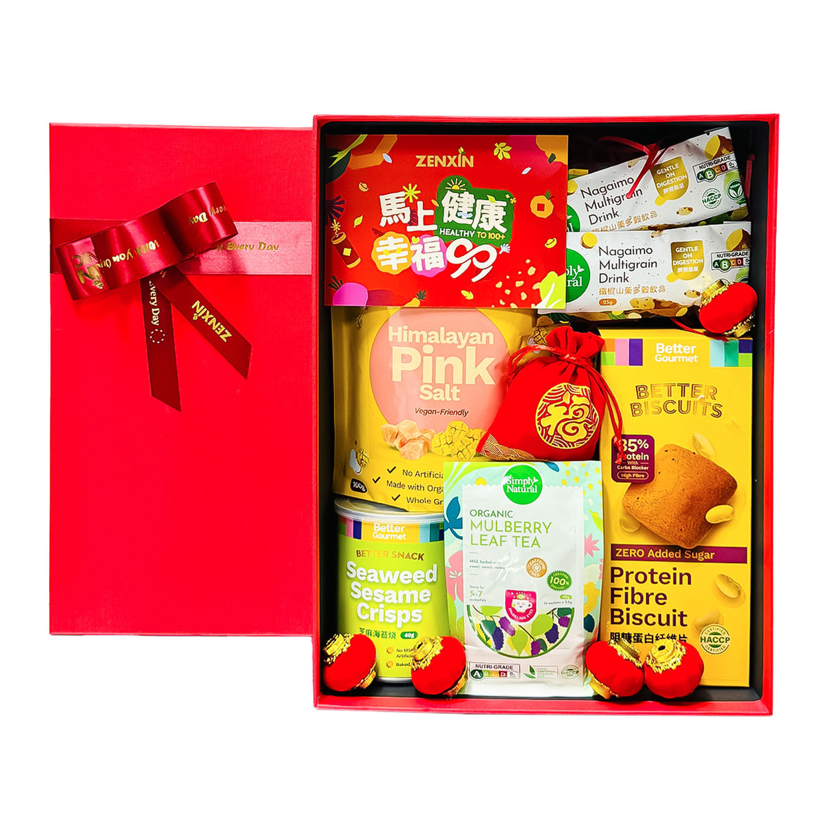 CNY Snack & Wellness Hamper Gift Box Set A