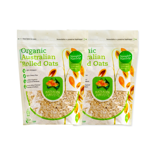 Organic Australian Rolled Oats Value Pack (500g x 2)