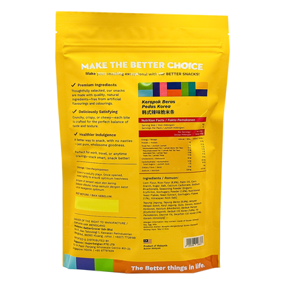 Better Gourmet Better Snacks Korean Spicy Penne Cracker 150g