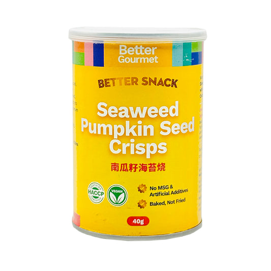 Better Gourmet Better Snack Pumpkin Seed Seaweed Crisps 40g