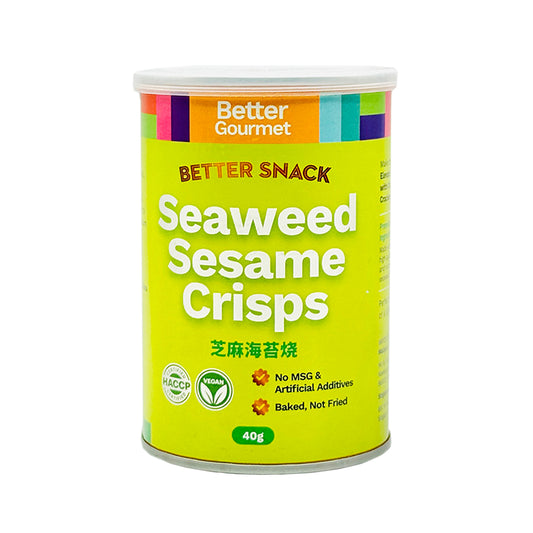 Better Gourmet Better Snack Seaweed Sesame Crisps 40g