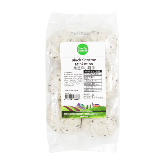 [FROZEN] Simply Natural Black Sesame Mini Bun 270g Malaysia