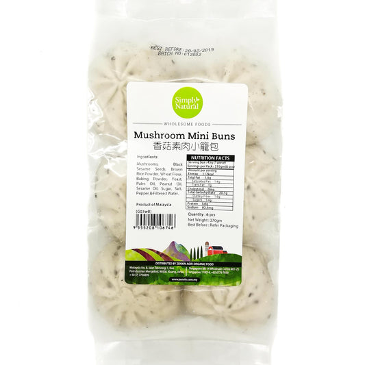 [FROZEN] Simply Natural Mushroom Mini Buns 6x45g