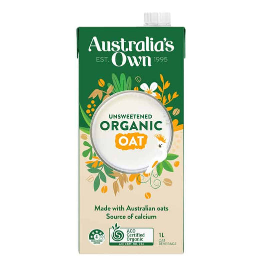 Australias Own Oat Milk Unsweetened 1L