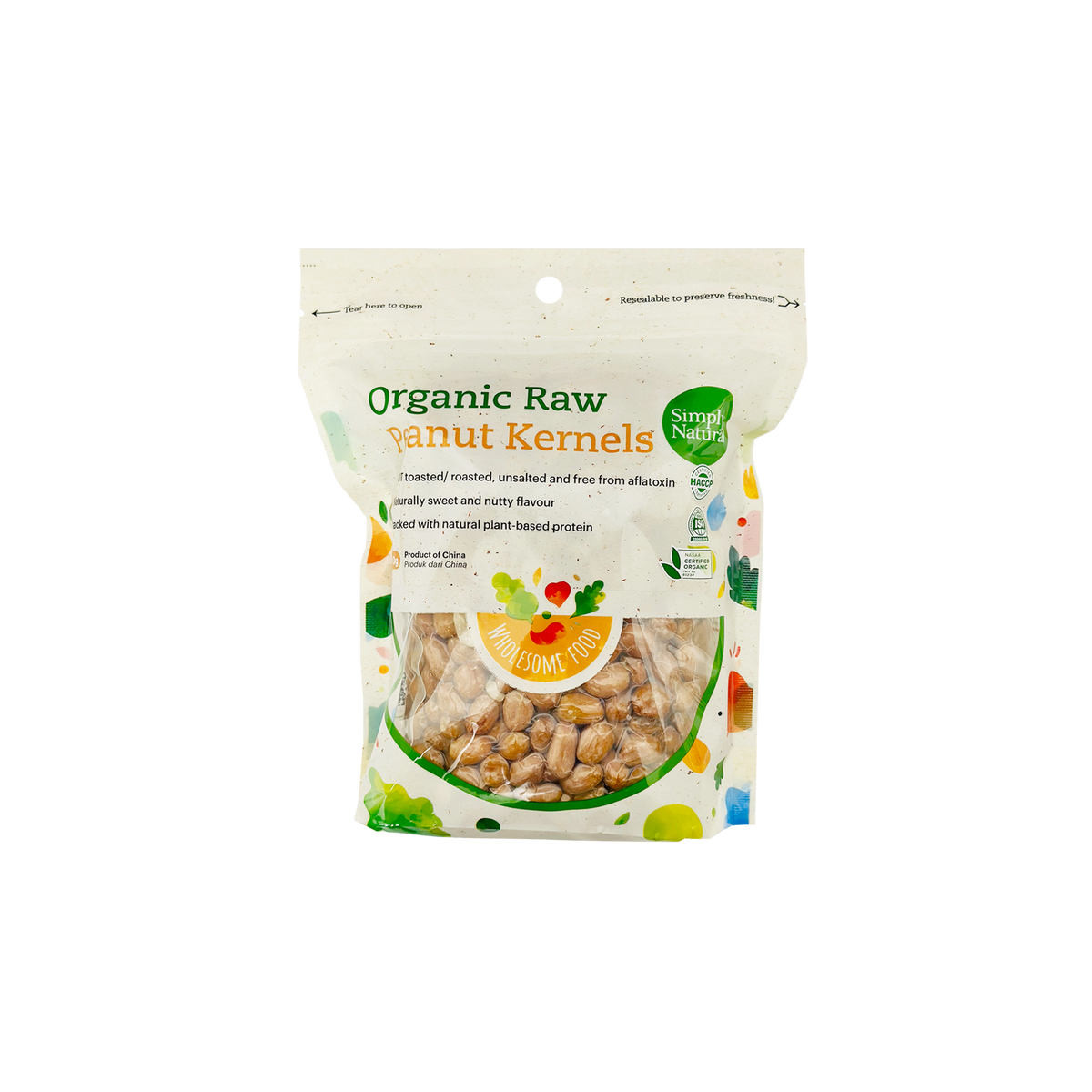 Simply Natural Organic Raw Peanut Kernel 500g