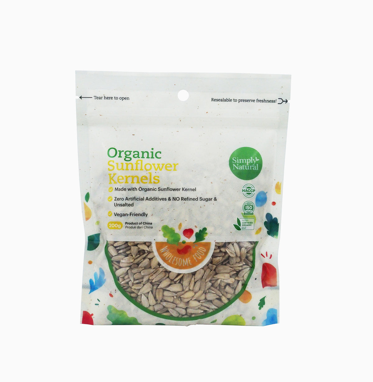 Simply Natural Organic Sunflower Kernels 200g