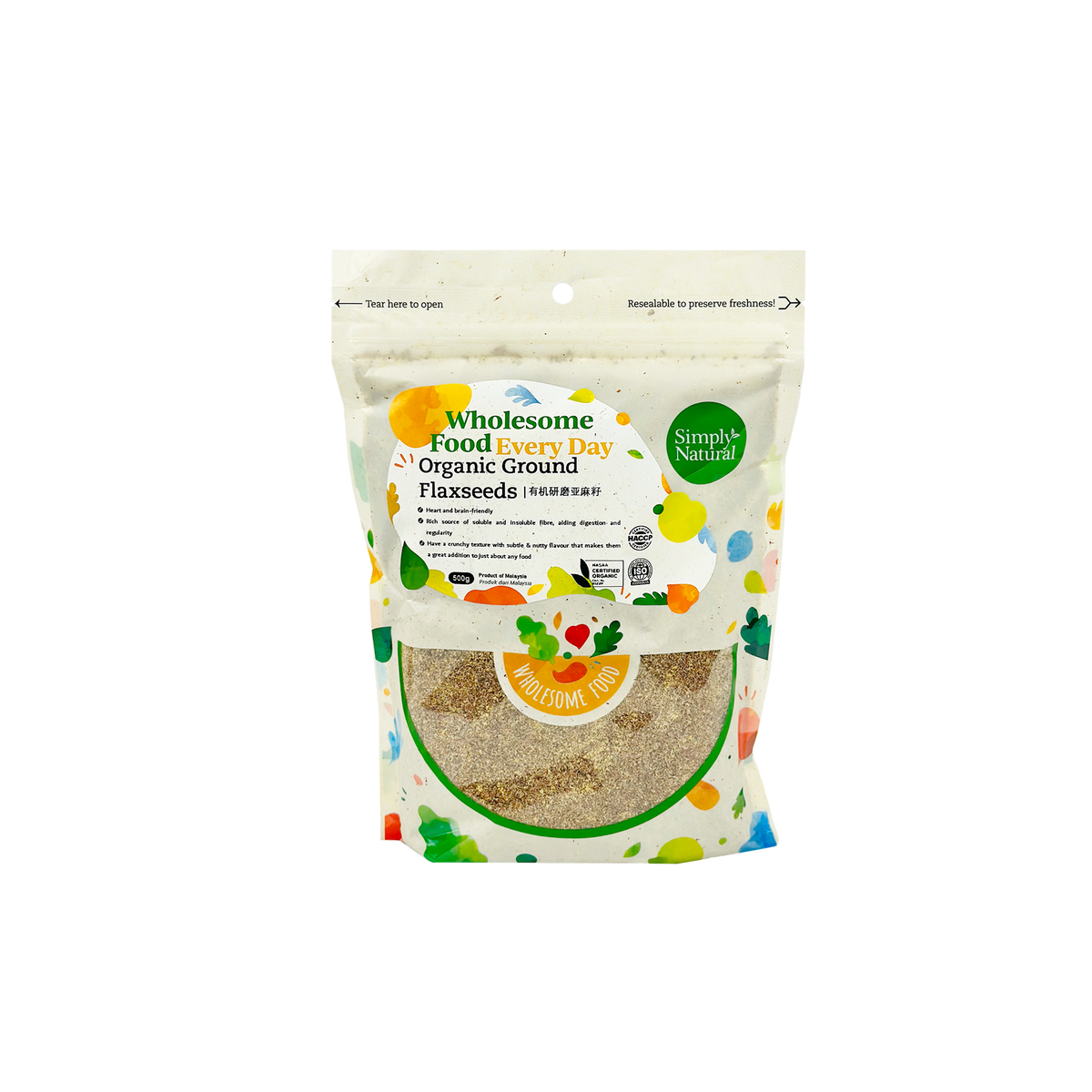 Simply Natural Organic Ground Flaxseeds 500g