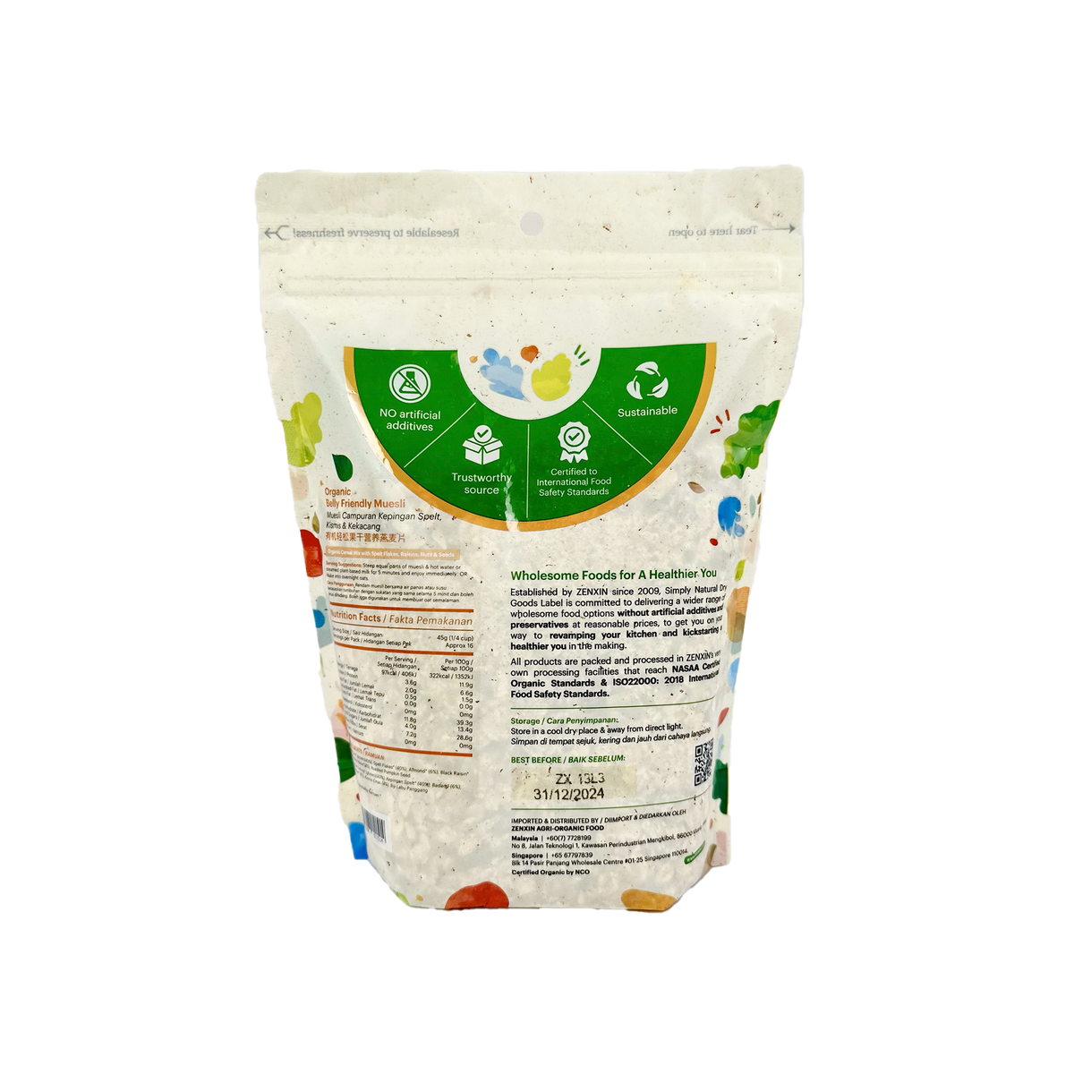 Simply Natural Organic Belly Friendly Muesli 500g