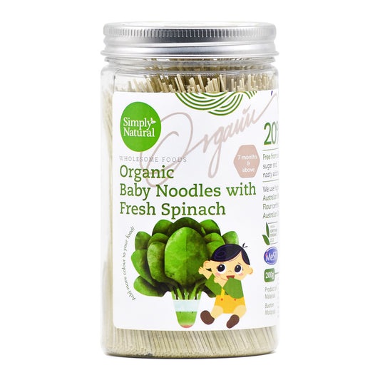 Simply Natural Organic Baby Thin Noodles  with Fresh Spinach 200g