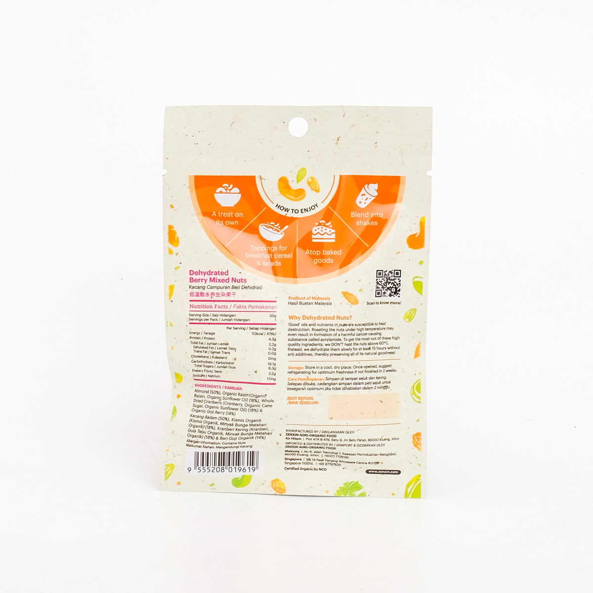 Simply Natural Dehydrated Nuts Daily Pack 30g - Multiple Flavours