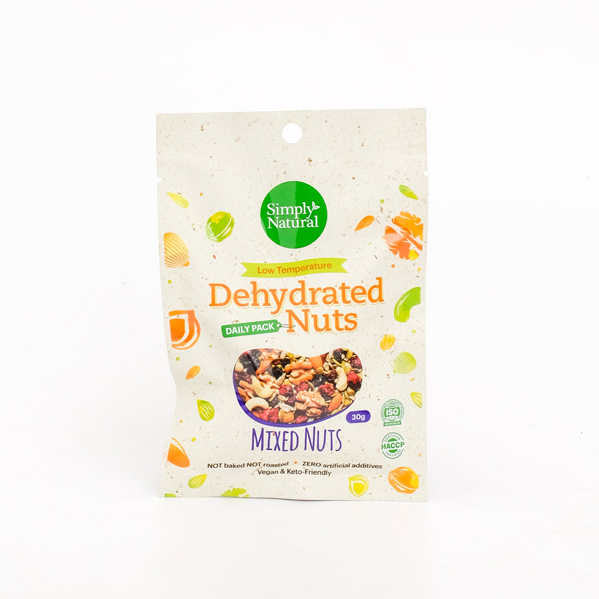 Simply Natural Dehydrated Nuts Daily Pack 30g - Multiple Flavours