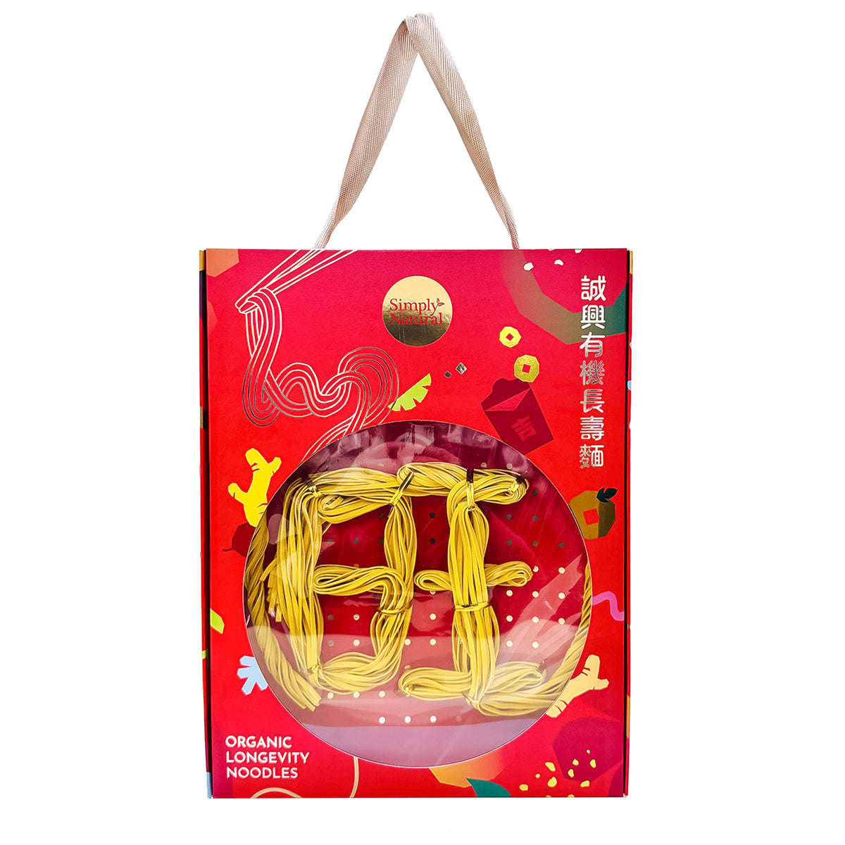 CNY Organic Handmade Longevity Noodle 80g 春福·| 年年有余
