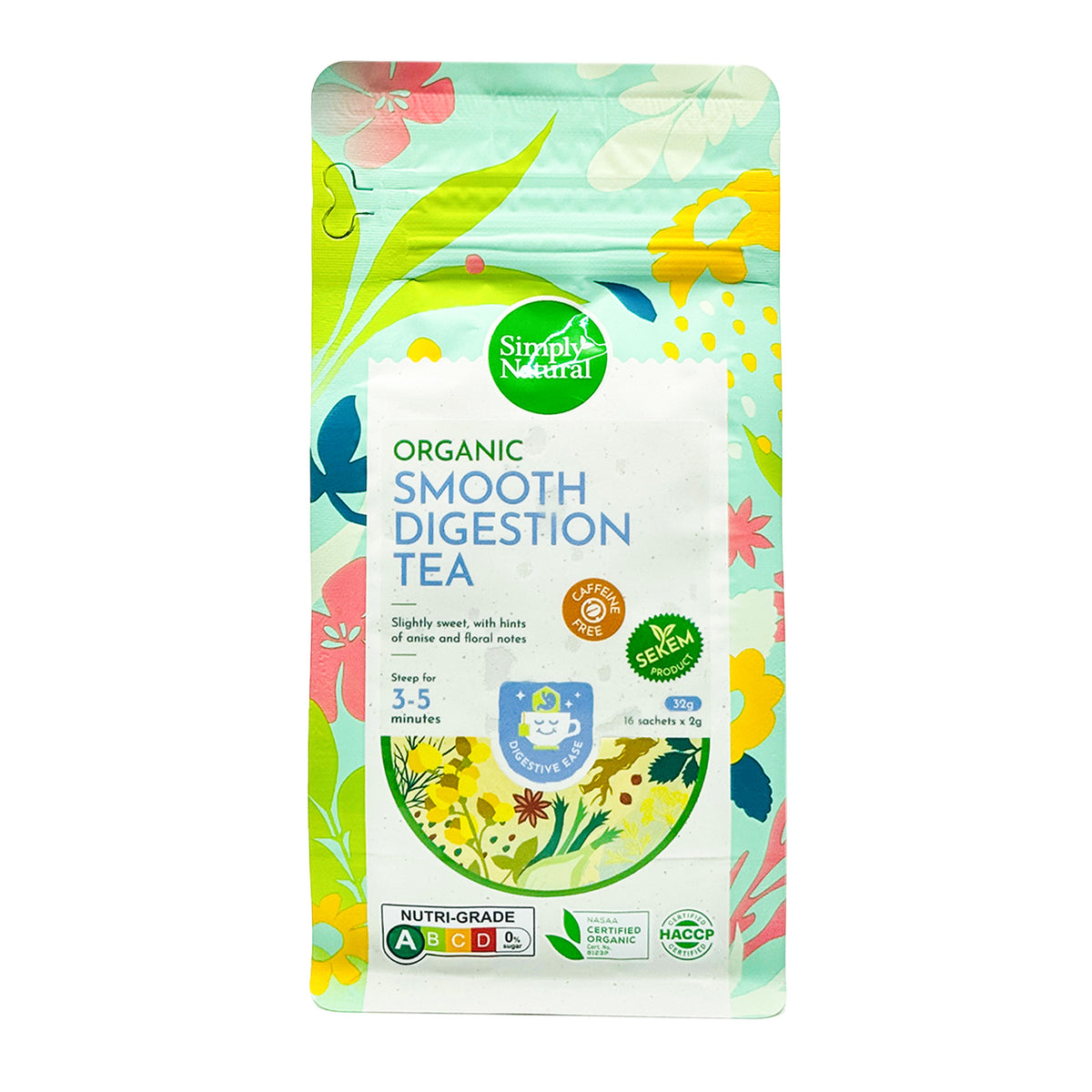Simply Natural Organic Smooth Digestion Tea 16x2g