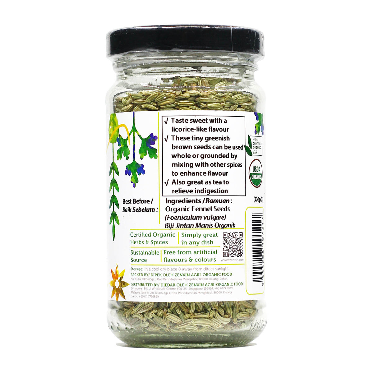 Simply Natural Organic Fennel Seeds 80g
