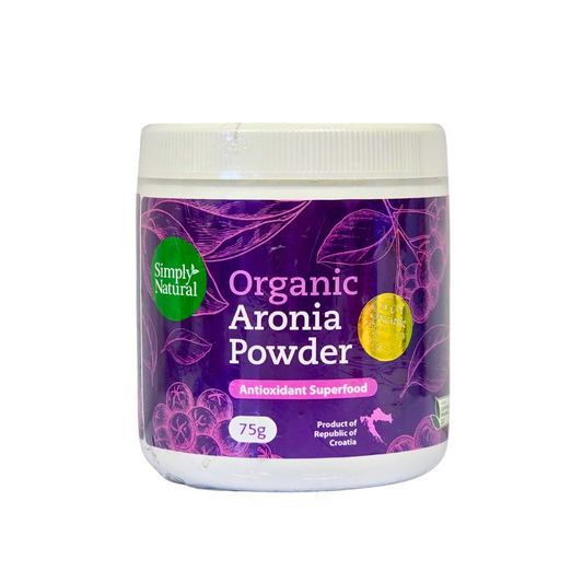 Simply Natural Organic Aronia Powder 75g [Exp. 28/02/2023]