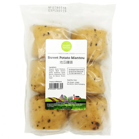 [FROZEN] Simply Natural Mantou Sweet Potato 6x58.3g