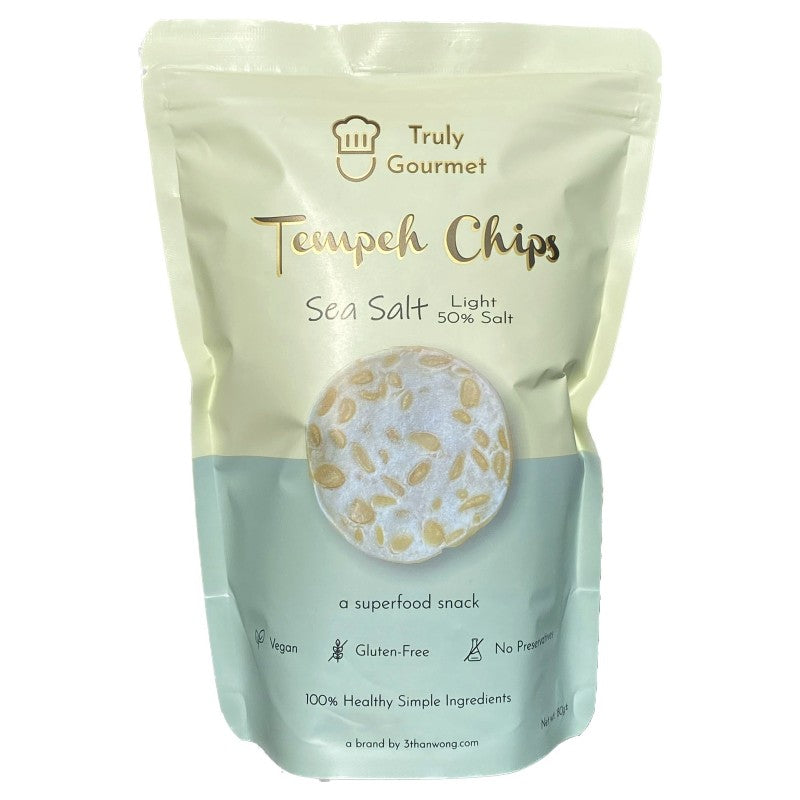 Truly Gourmet Natural Tempeh Chips - (Lightly Sea Salt Flavour) 80g