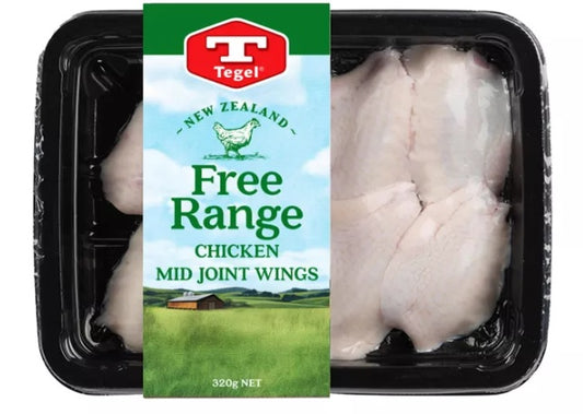 [FROZEN] Tegel Free Range Mid Joint Wings 320g New Zealand